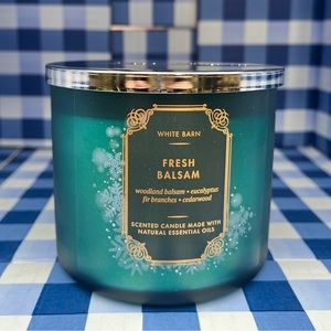 2/$36🌲FRESH BALSAM 3-Wick Bath & Body Works Candle